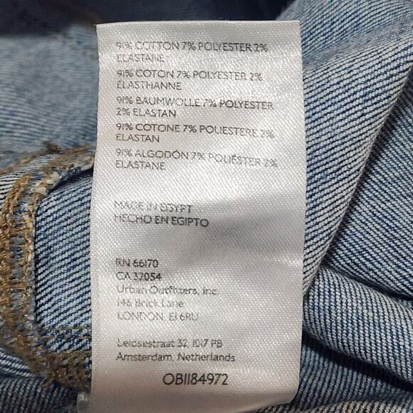 Free People We The Free Jeans Flare Leg High Rise Medium Wash Womens Size 29 - Picture 6 of 11